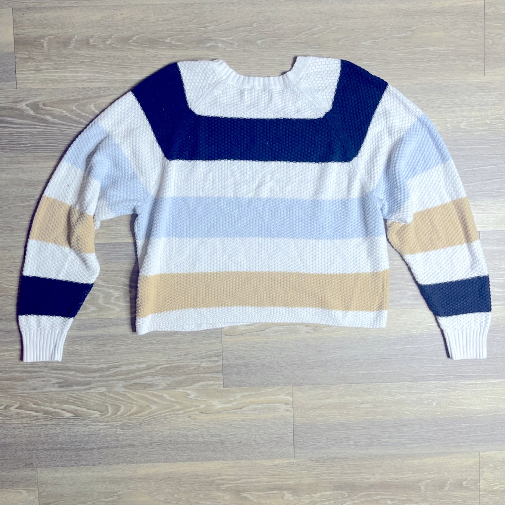 Hollister colorblock crop sweater